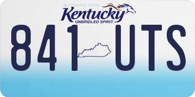 KY license plate 841UTS