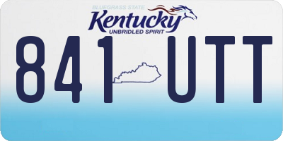 KY license plate 841UTT