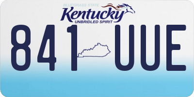 KY license plate 841UUE