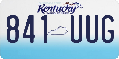 KY license plate 841UUG
