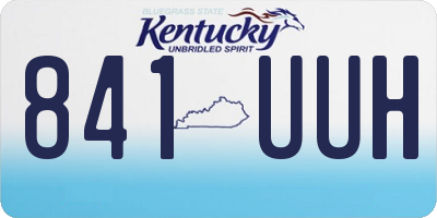 KY license plate 841UUH
