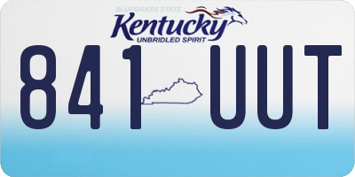 KY license plate 841UUT
