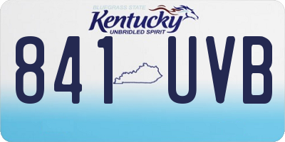 KY license plate 841UVB