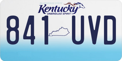 KY license plate 841UVD