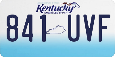 KY license plate 841UVF