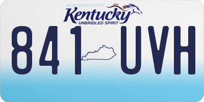 KY license plate 841UVH