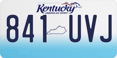 KY license plate 841UVJ