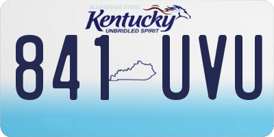 KY license plate 841UVU