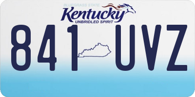 KY license plate 841UVZ