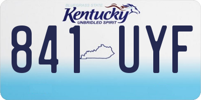 KY license plate 841UYF