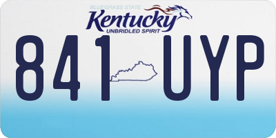 KY license plate 841UYP