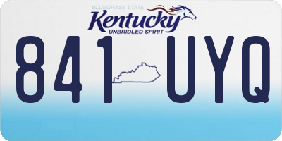 KY license plate 841UYQ