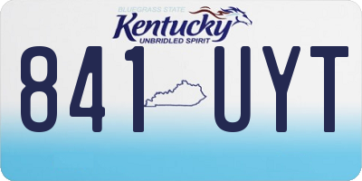 KY license plate 841UYT