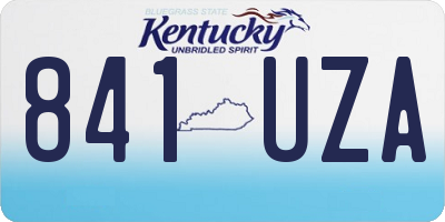 KY license plate 841UZA