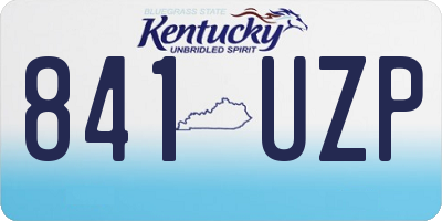 KY license plate 841UZP