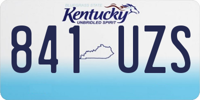 KY license plate 841UZS