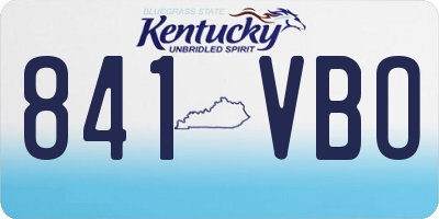 KY license plate 841VBO