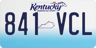 KY license plate 841VCL