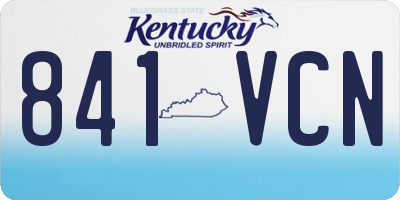 KY license plate 841VCN