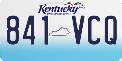 KY license plate 841VCQ