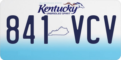 KY license plate 841VCV