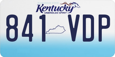 KY license plate 841VDP