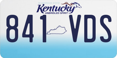 KY license plate 841VDS