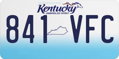 KY license plate 841VFC
