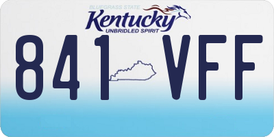 KY license plate 841VFF