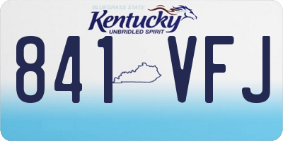 KY license plate 841VFJ