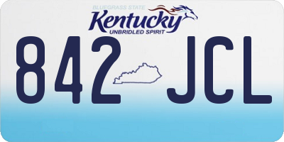 KY license plate 842JCL