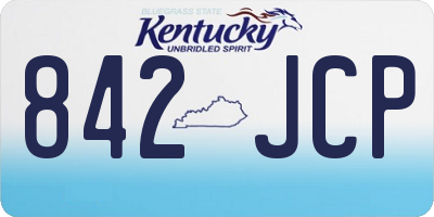 KY license plate 842JCP