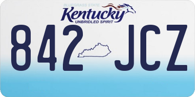 KY license plate 842JCZ