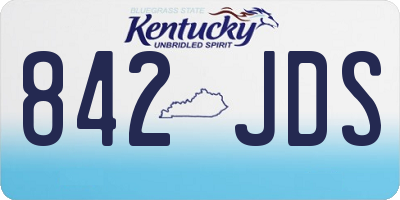 KY license plate 842JDS