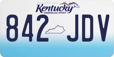 KY license plate 842JDV