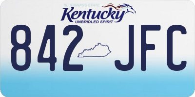 KY license plate 842JFC