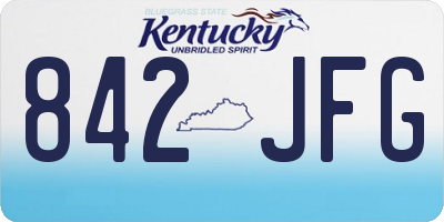 KY license plate 842JFG