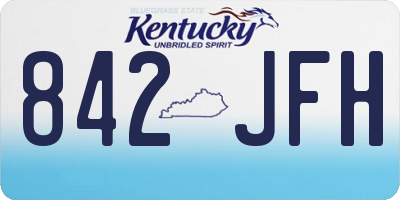 KY license plate 842JFH