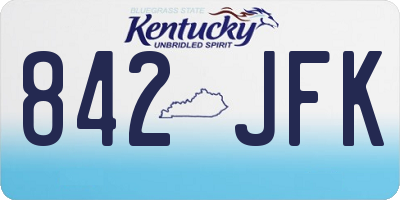 KY license plate 842JFK