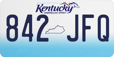 KY license plate 842JFQ