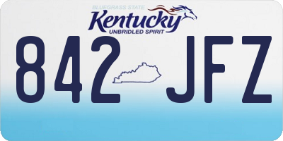 KY license plate 842JFZ