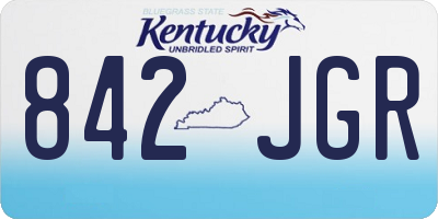 KY license plate 842JGR