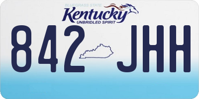 KY license plate 842JHH