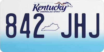 KY license plate 842JHJ