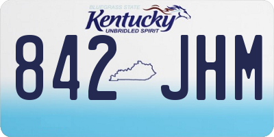 KY license plate 842JHM