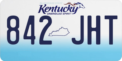 KY license plate 842JHT