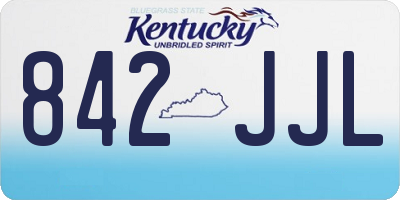KY license plate 842JJL