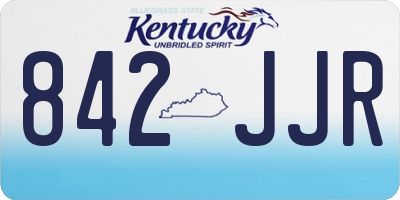 KY license plate 842JJR