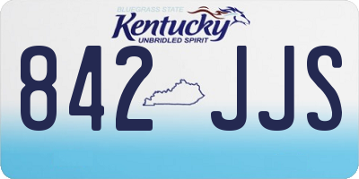 KY license plate 842JJS