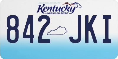 KY license plate 842JKI